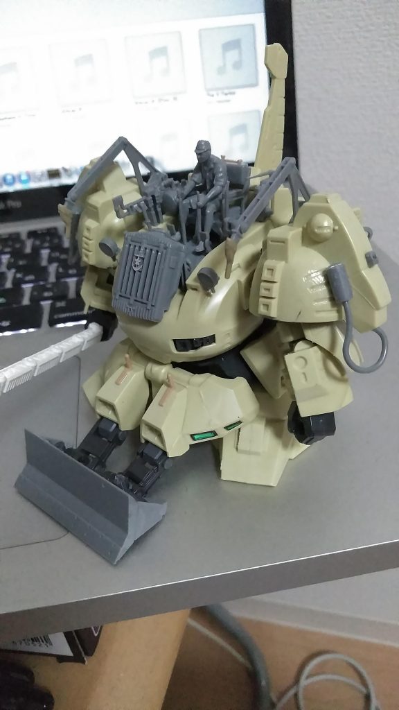 ミキシング終了したあたり。
使ったのはタミヤのG40ブルドーザーでした(ㆁωㆁ*)