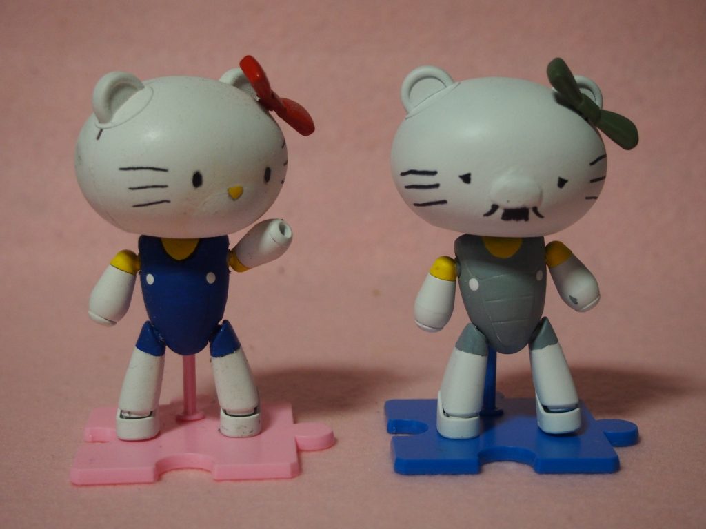 ケティちゃんに突っ込むキティちゃん。CMにもこんなシーンありましたね