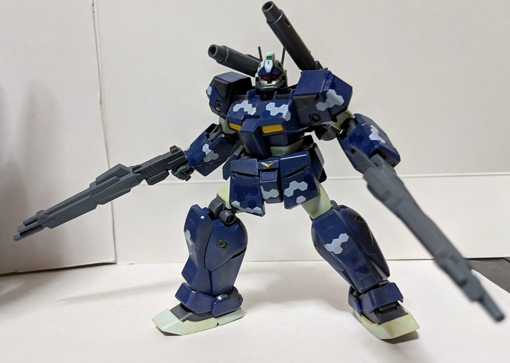 以上、ジム・キャノンII［デザートゴースト］でした

　前々から欲しくも買えてなかった本キットですが、某ゲームにて登場し更に気に入ったことで思い切って購入し制作しましたが、中々に良いキットだと思いました