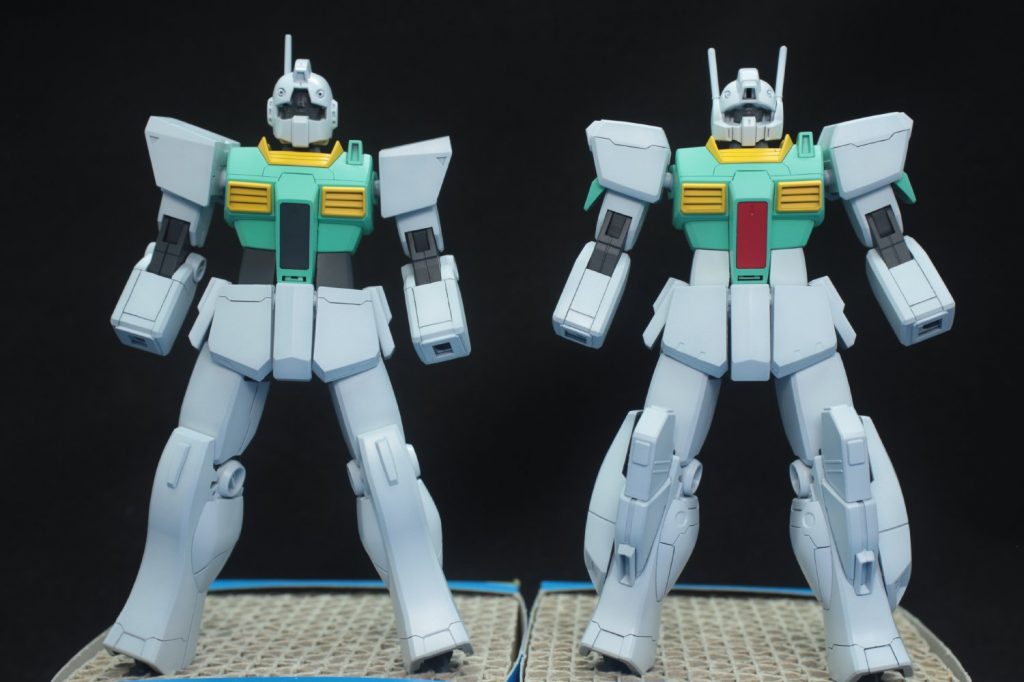 ## 塗装
ラッカーで明るめのグリーンに塗装していきました。
イメージ的には『レックレス版ジムIII』です。