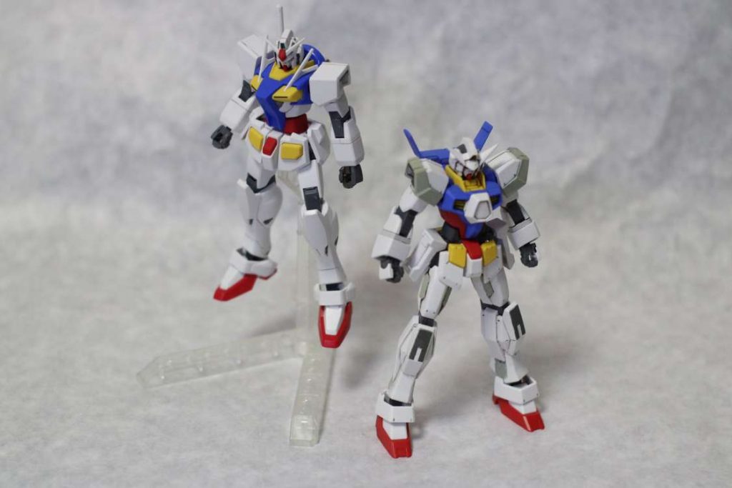 一緒に作った0ガンダムと一緒に。