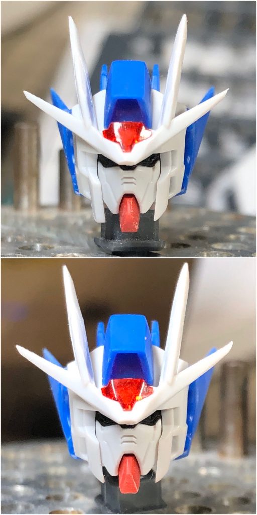 頭部改修
シャープ化はもちろんのこと、頬の厚みを薄くし形状を変えてます。