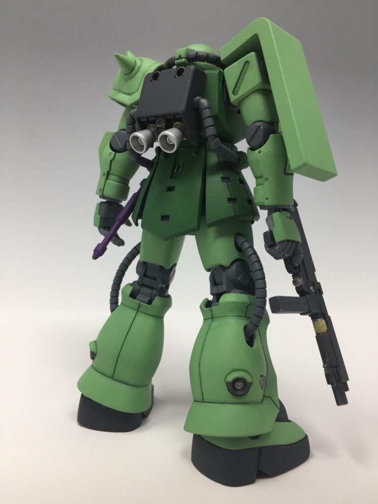 ランドセルのバーニアはキットのままです。薄々攻撃してあげた方が良かったかもです。