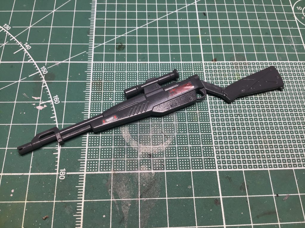 ライフルももちろんデカールと汚し作業っす