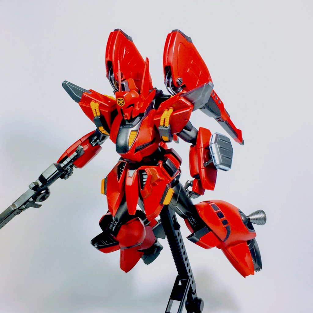 運動性が高いのも魅力なMSです。F91並みと設定されてます。ただし最大稼働モード等は無い。