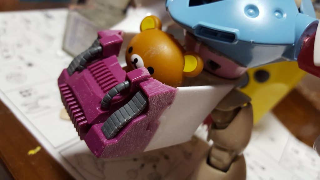 キュベレイのパーツ合わせて、他はプラ板でつじつま合わせです!