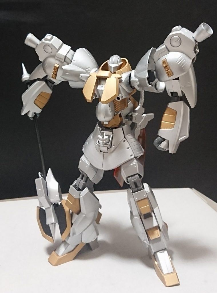 ある日、数体いるC.Gの内1機を撃破したMSがアックスを奪い使用している。