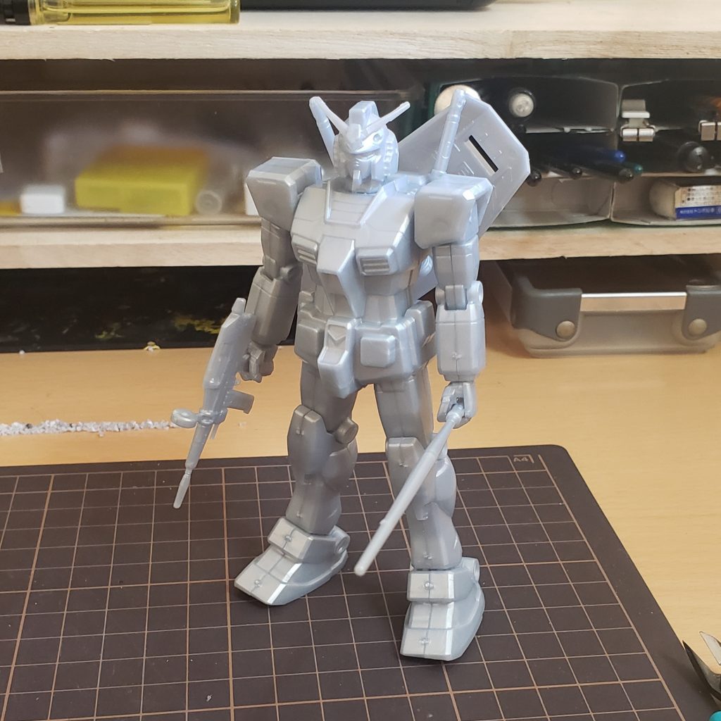 素組して気になったのは、首の角度。