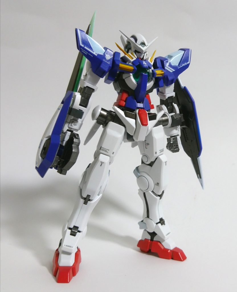 [塗装箇所]
白パーツ…ニューホワイト
青パーツ…ブルー→パープル
赤パーツ…レッド→シャアピンク
黄色パーツ…デスティニーイエロー
グレー部…ガンメタリック
額…ジオングレー
GNソード…アイグリーン→蛍光グリーン→ニューホワイト
レンズ内部→メタグリーン＋アイグリーン