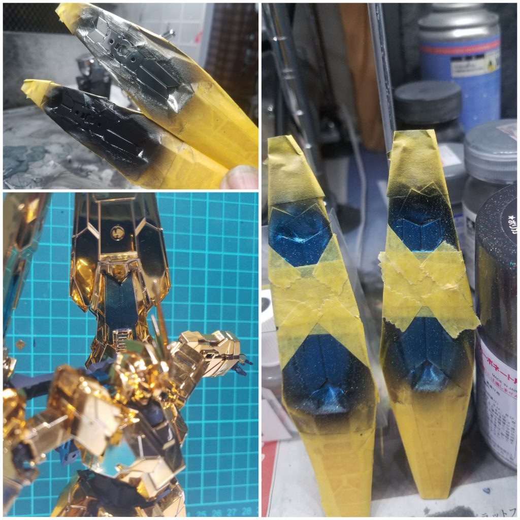 シールドのサイコフレームの塗り分けです