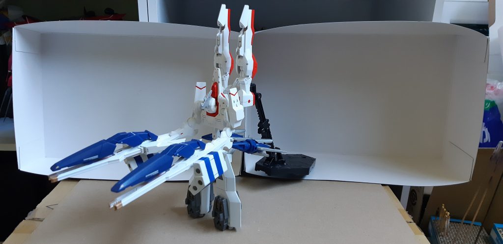 トランスフォーム完了!ツインマスクロキャノン接続!一応、右手側がプライドキャノン、左手側がサクセスキャノンということにしてます。