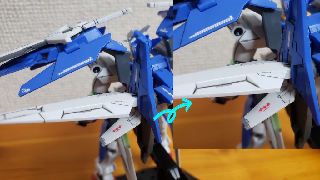 また、ダイバーエースユニットのスラスター内部にもデカールを入れてます。