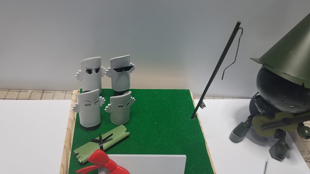 ニョロニョロたちはムーミンスタンドから
参戦です。家族の協力で集めました