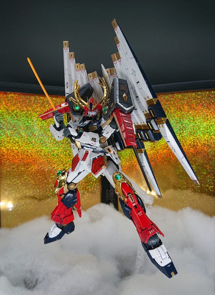 【武器 刀】
ブシドー・アヘッドの刀を拝借
鞘は肩鎧裏に収納しています。
資料によると刀の名前は「村正(むらまさ)」でした。(フツーな感じ)