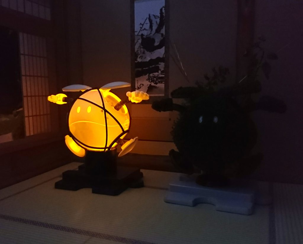 暗くなったら、行灯ハロがお部屋をほのかに照らします。========↓↓続いて制作記録です↓↓