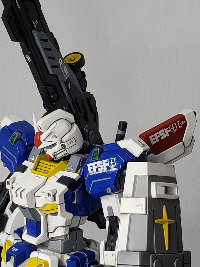 連邦のマークさえ貼れば雰囲気出てくるのがガンダム！