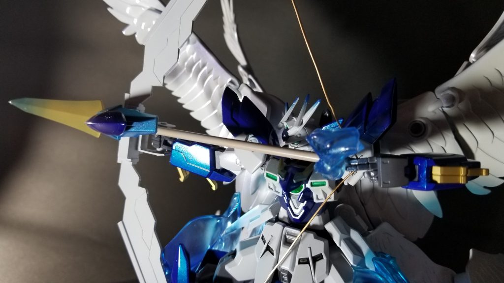 アングルを少し変えてバストアップ
引き指の先端を青でグラデ塗装してます。
炎のエフェクトにより際立ってますねd('∀'*)