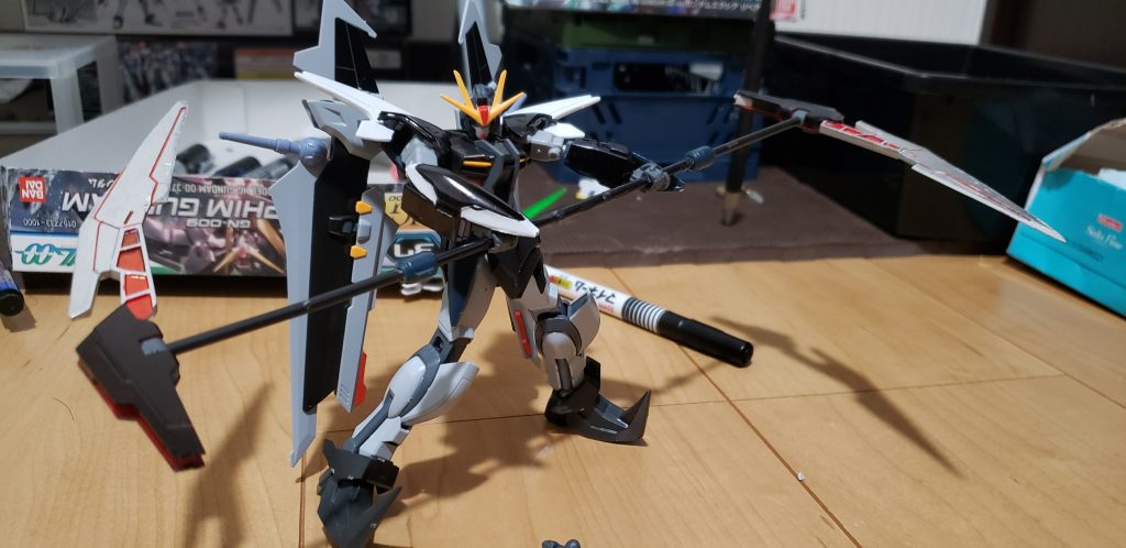 ツインサイズで斬撃構え