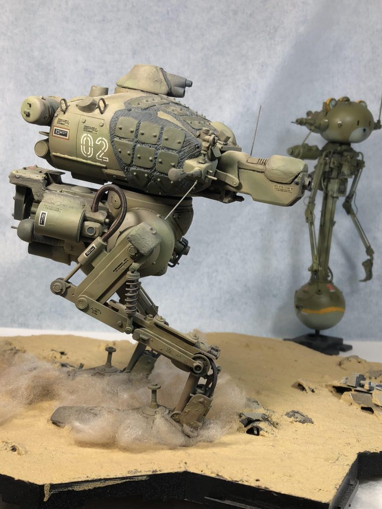 本家マシーネンのメカ っても改造してますが、ツーショットで。 違和感無いですね。