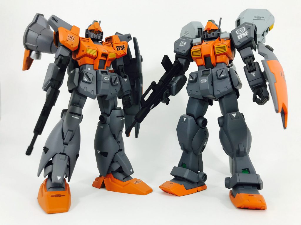 先日投稿した、ジムカスフル
バーニアン(Ver1.0?)との
ツーショット。