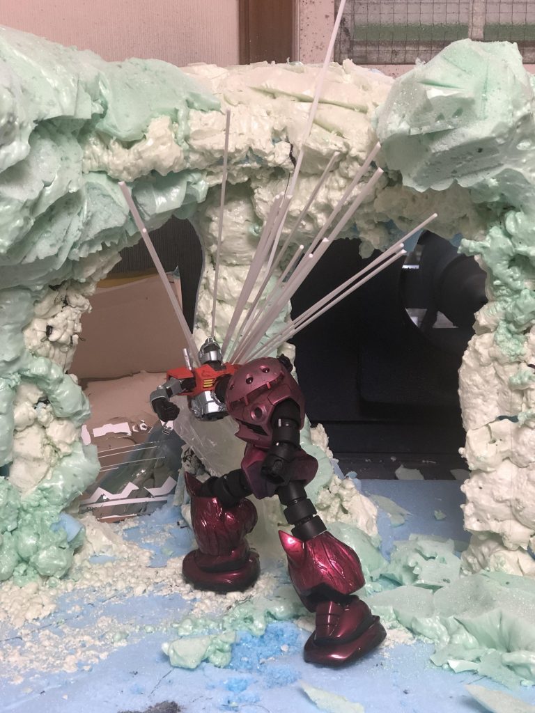 ジオラマでイメージを確認しているところです。