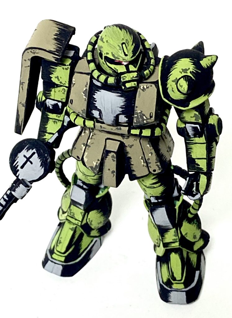 1/144 ザクⅡ アメコミイラスト風–3枚目/制作者：@j_gunaka