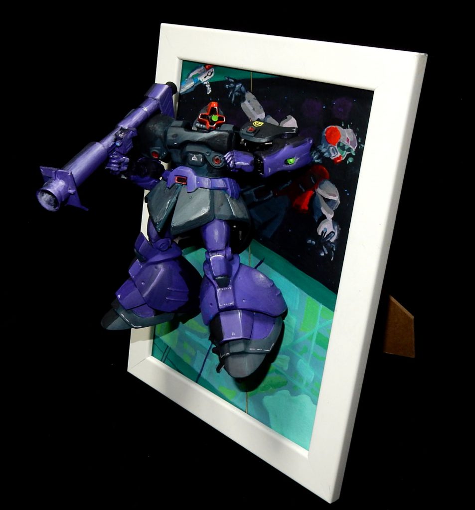 旧1/144リックドムⅡ　ボックスアート風–2枚目/制作者：今日