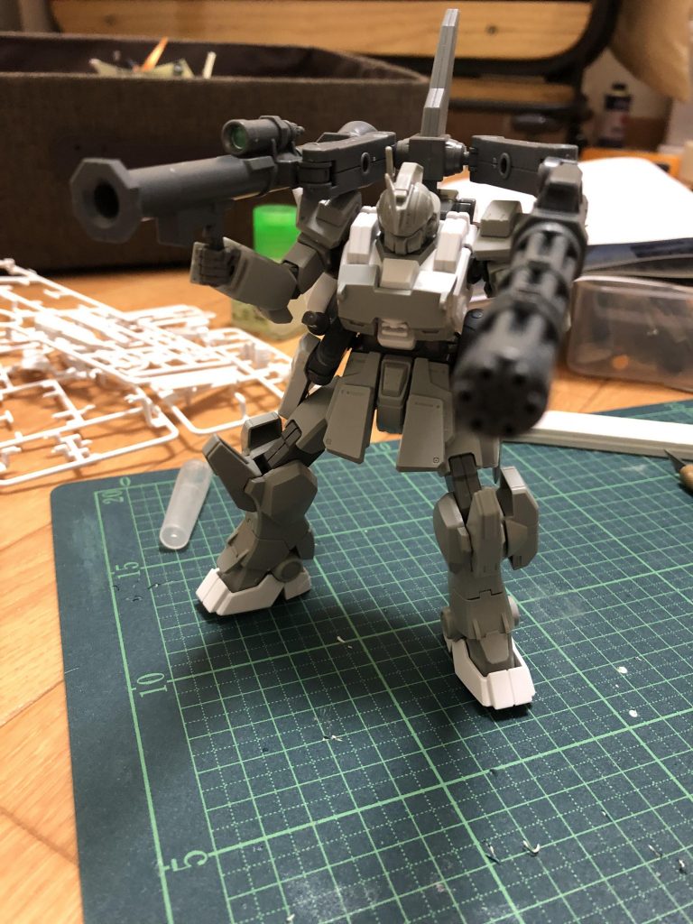 塗装前。アマちゃん砲はまだ装備していませんでした。