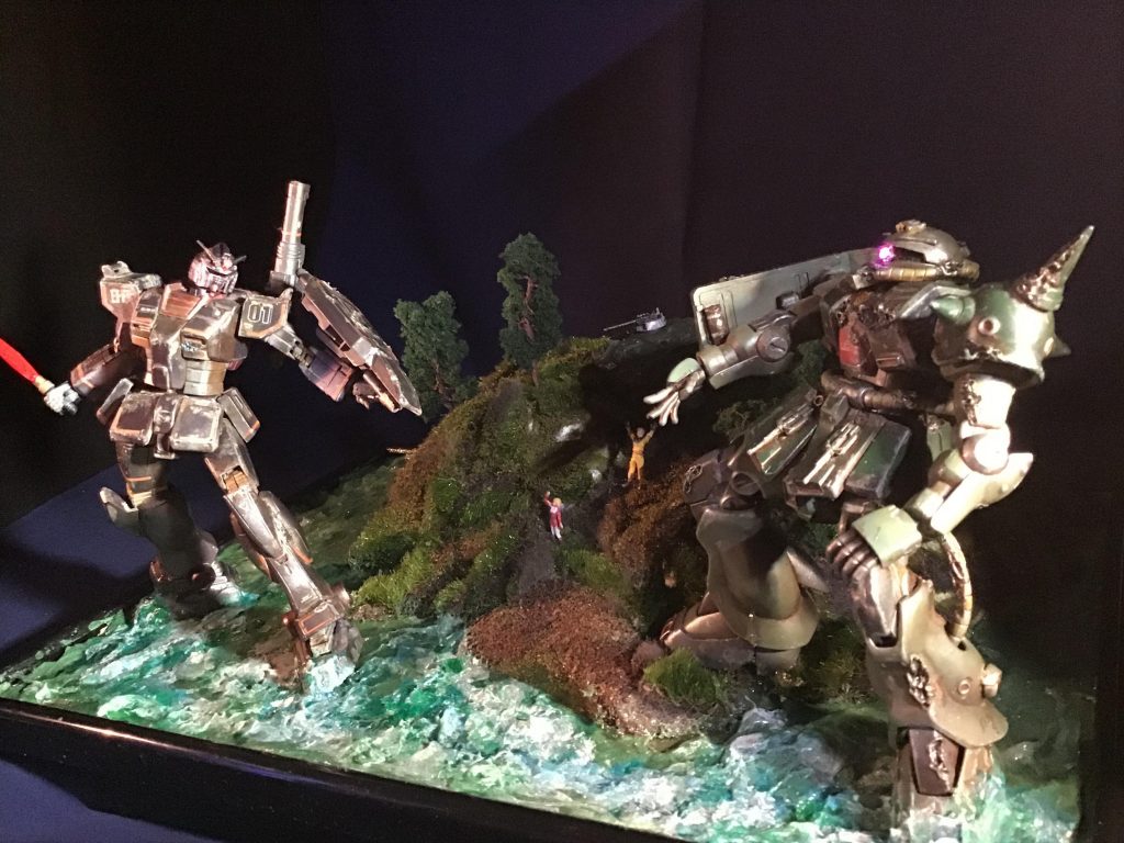 UC0080 1.2 1年戦争終戦翌日　連兵「もう、戦争は終わったのよ！　貴方達が闘う必要は無いわ！」–3枚目/制作者：sora