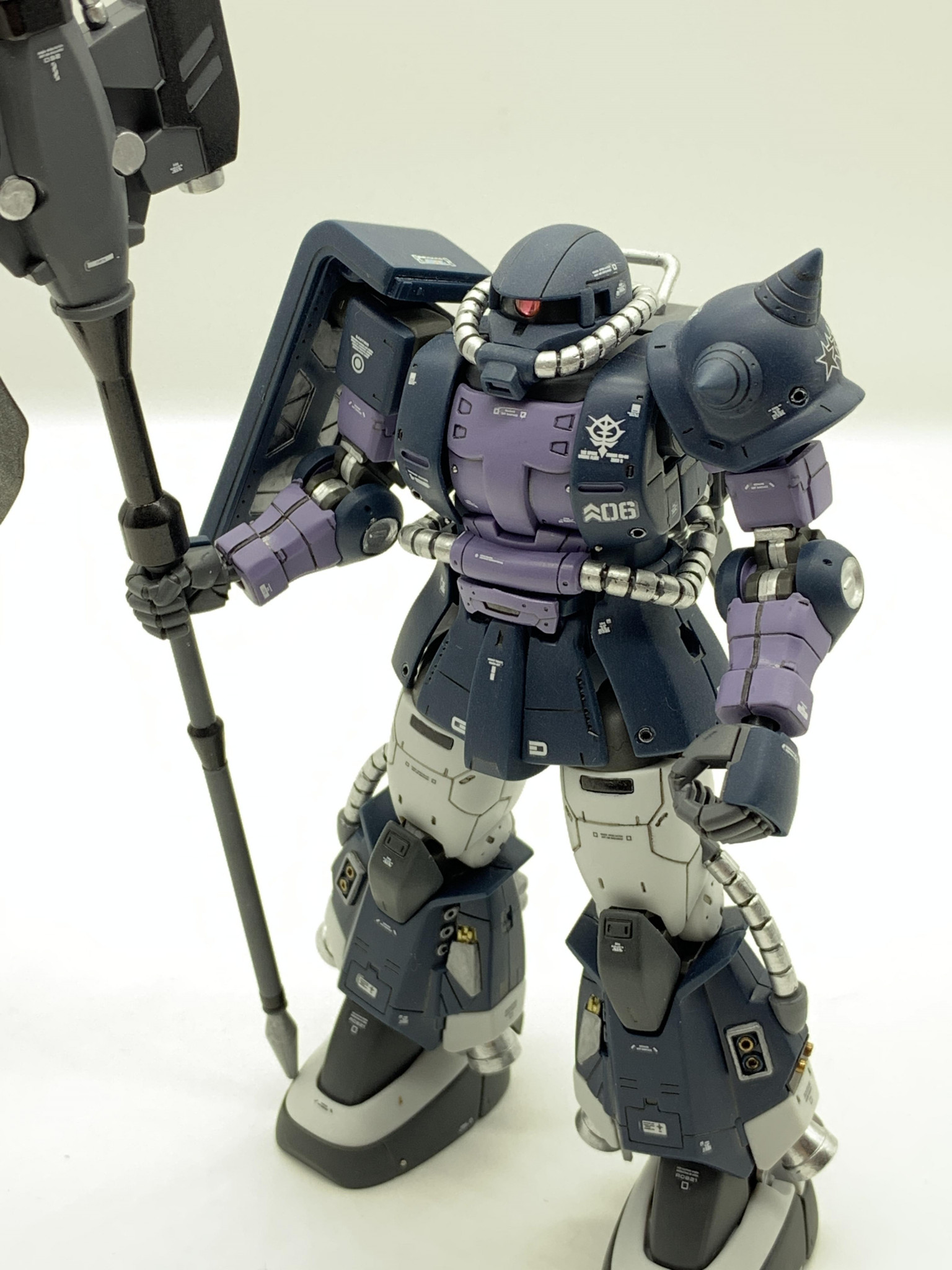 HG オリジンザク 全塗装完成品 一部組立済 オルテガザク ジャンク