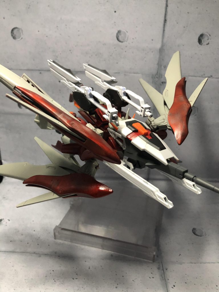 飛行形態こんな感じです。
結構綺麗にシルエットがまとまったんじゃないでしょうか。