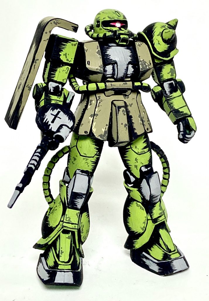 1/144 ザクⅡ アメコミイラスト風–2枚目/制作者：@j_gunaka