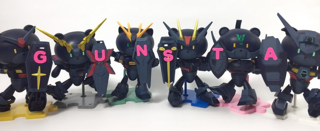 プチッガンスターズは、
GUNSTAのアルファベットになぞった頭文字の主人公ガンダムの力を借りて戦うぞ！