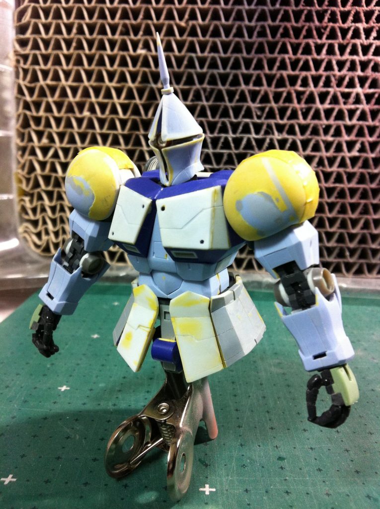 上半身だけですが、加工中の画像です。