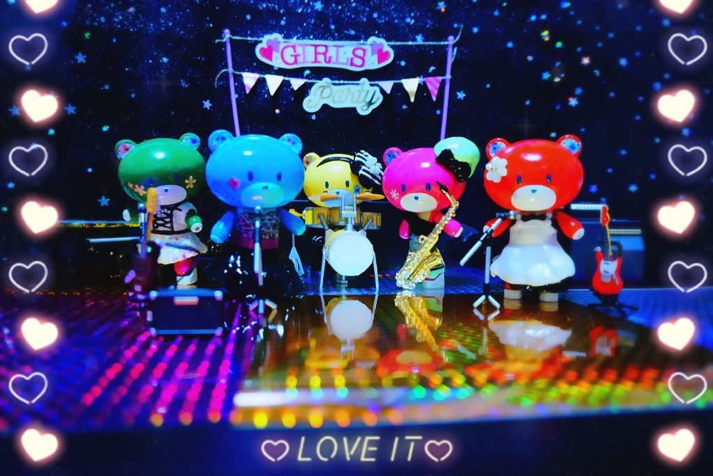 ナイト風バージョン。
プチッガイ達がカラフルなので、映えてくれてます❤︎