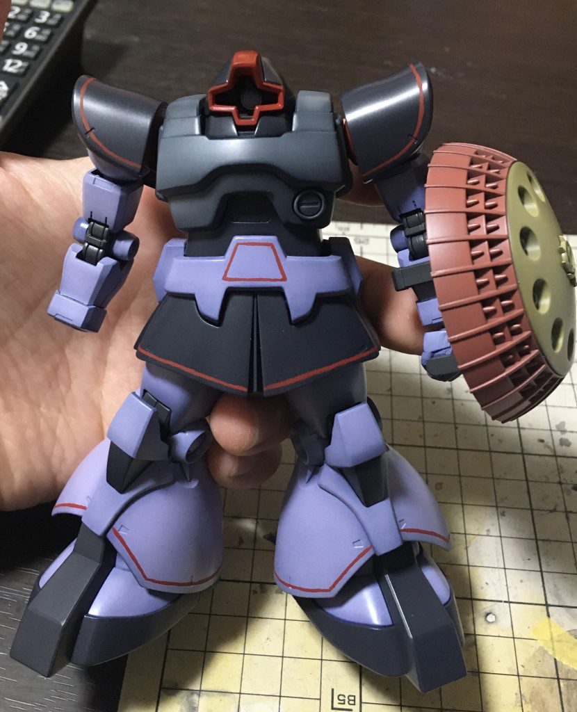 各部ラインは筆塗りでちゃちゃっと。