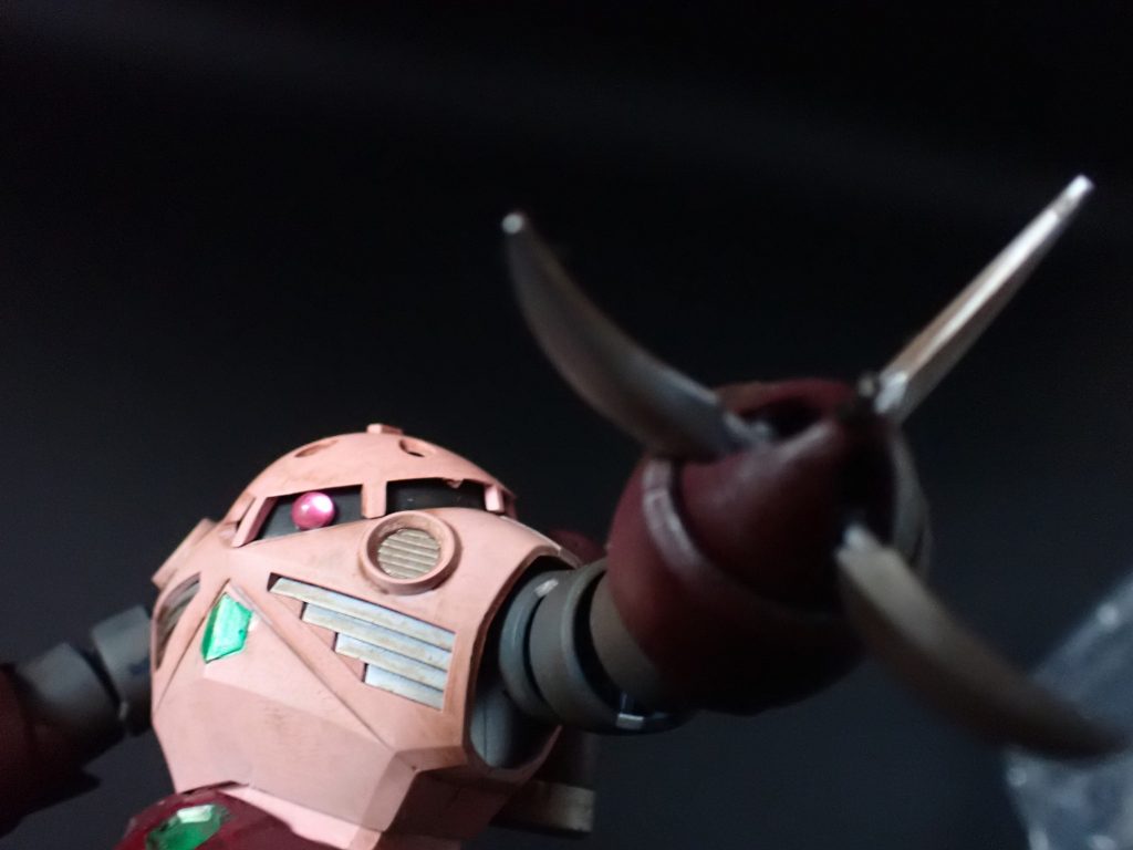 上半身もだいぶ落ち着いた色合いのピンクにしてみました。