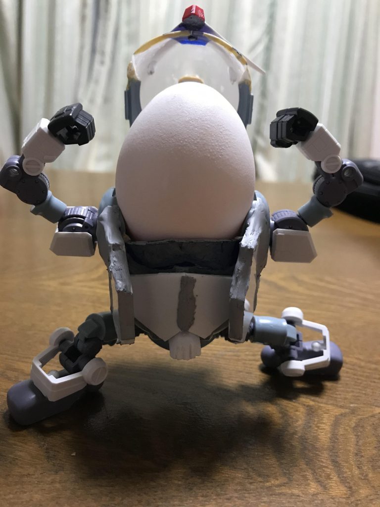 とりあえずは乗せるんだよね、卵。