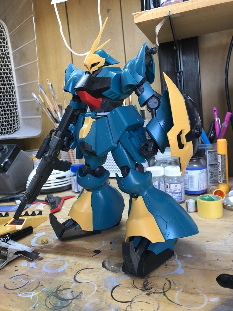 首、肩、胴を2ミリ延長しました。