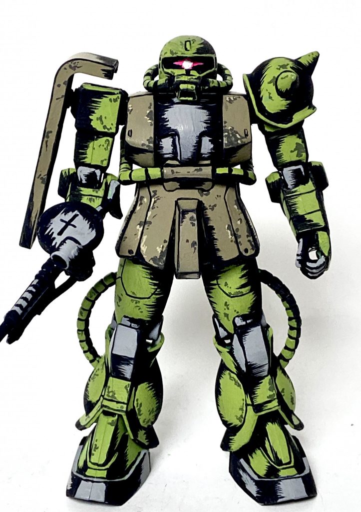 1/144 ザクⅡ アメコミイラスト風–5枚目/制作者：@j_gunaka