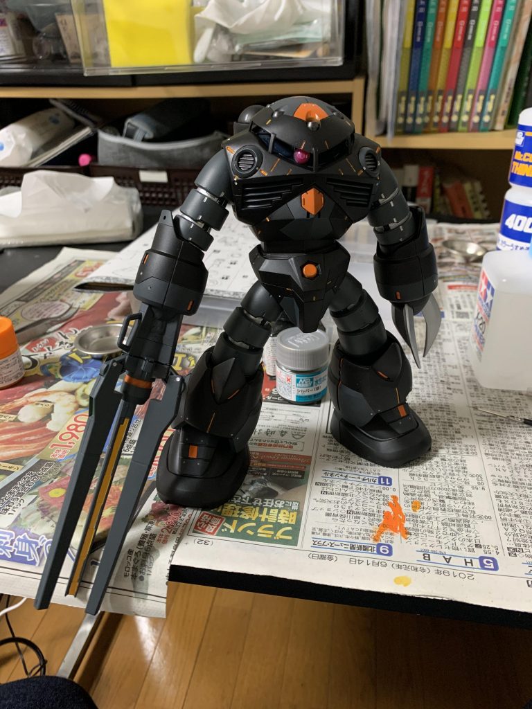 塗装が終わったところです、ここからデカールとドライブラシをかけて完成です。