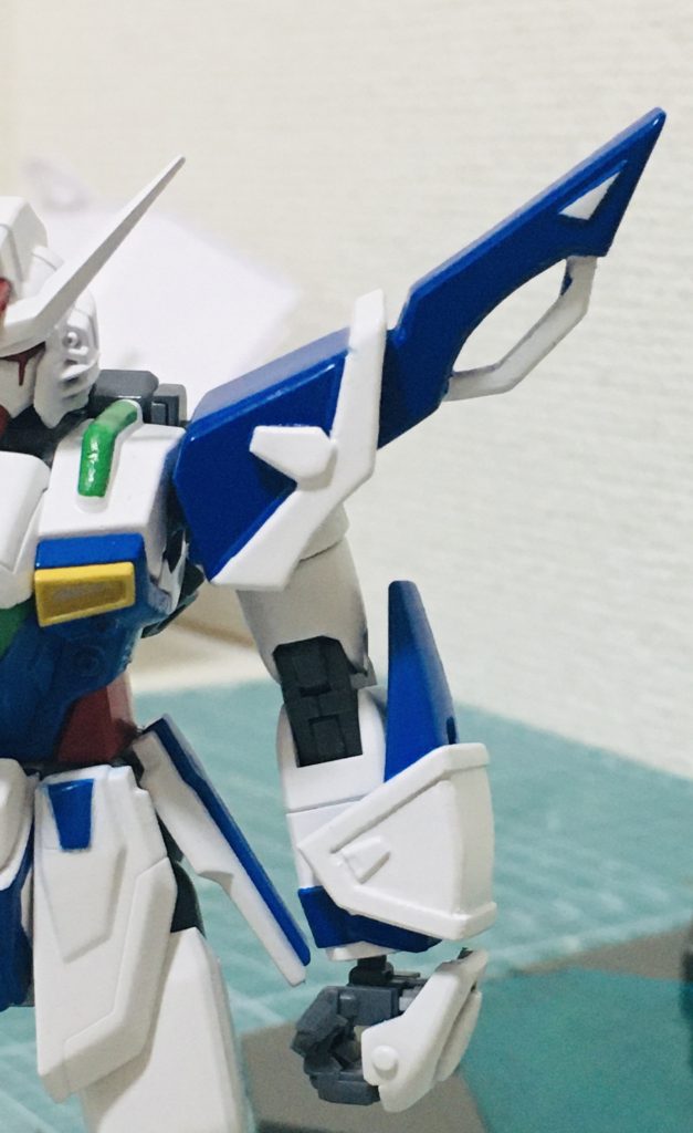 腕が1番頑張った気がします
パルマフィオキーナを照射する時の手の甲が、新規パーツと干渉しちゃうので
少し手の甲が短めにしてあります