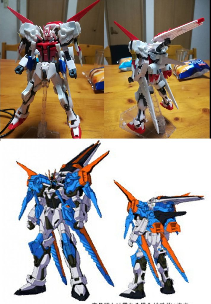 塗装前と原画です。
今回はミキシングよりも、組み替え+スクラッチが多かったです。
足裏の肉抜き埋めにのみパテを使いました。
製作期間・・・約半年