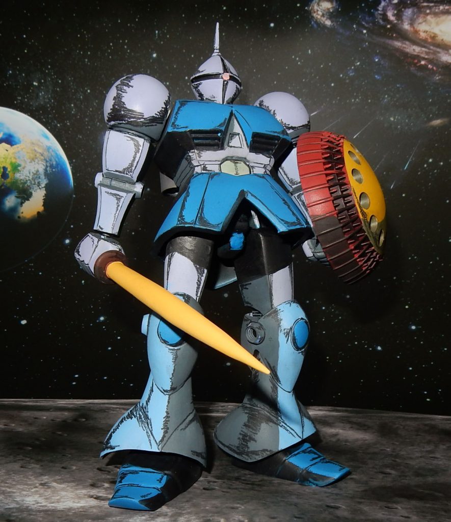 旧キット1/100ギャン　原作アニメイラスト風–2枚目/制作者：今日