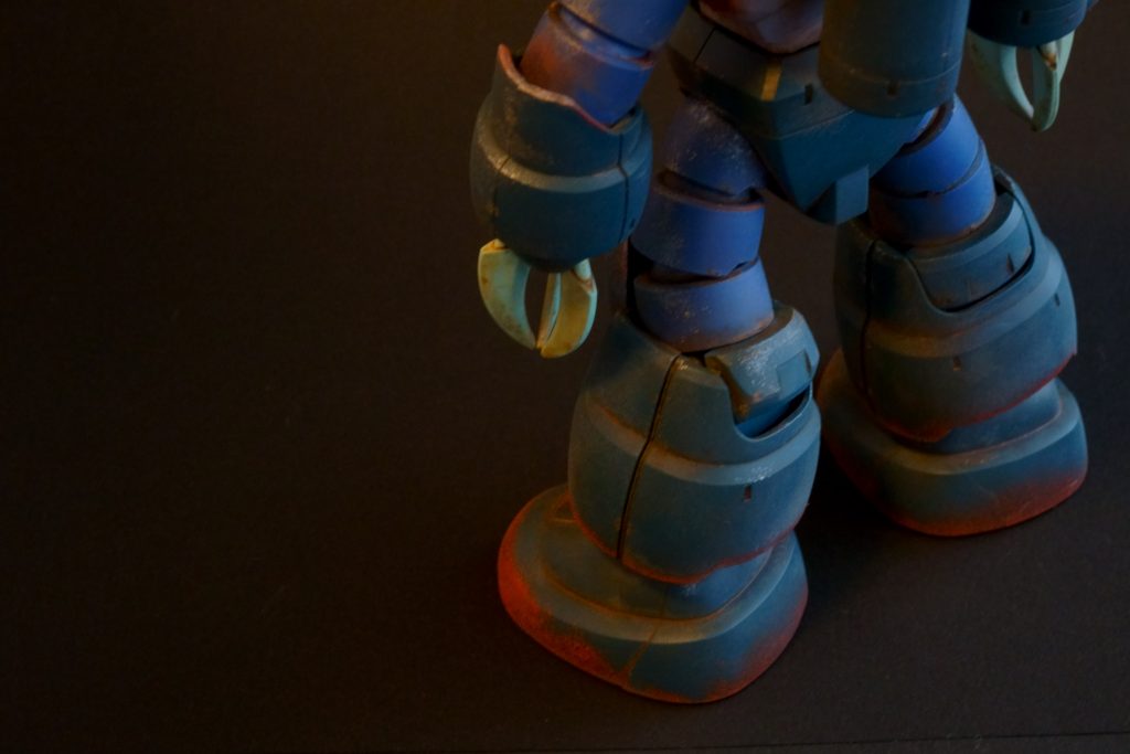 足回りのウェザリングがうまくできたと思います。部品が割れてしまったので打ち止めにしましたが、もう少し汚してみたかったです。