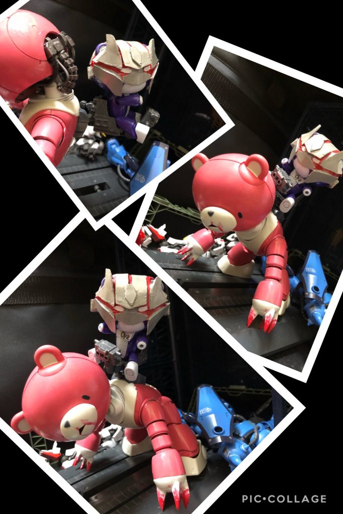 Mr.BK「室長!もう喋るんじゃない!!顔取れちゃってるじゃないかっ!!」
oyz「ハハ...知らないん....ですか?俺は不死身なんですよ...。不可能を....可能にするって....ね...。」
Mr.BK「室長っ!しっかりしろ!室長ーーーっ!!死ぬんじゃない、コレは上司命令だぞっ!」
oyz「ハハ....マスターなら上手くやれますよ...。」
Mr.BK「室長ーーーっ!こんな、しょうもないストーリーに、俺をひとりにしないでくれーっ!」
oyz「後は....頼み....ましたよ...。」
Mr.BK「室長ーーーっ!!」