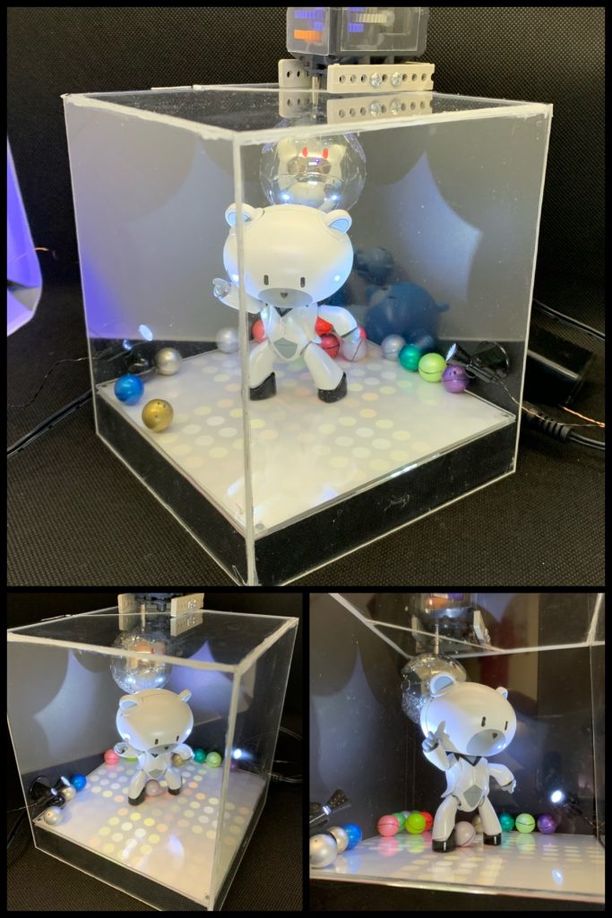 ステージ全体を覆う、透明なフタも用意しました。箱入りプチッガイです。

## ギャラリー