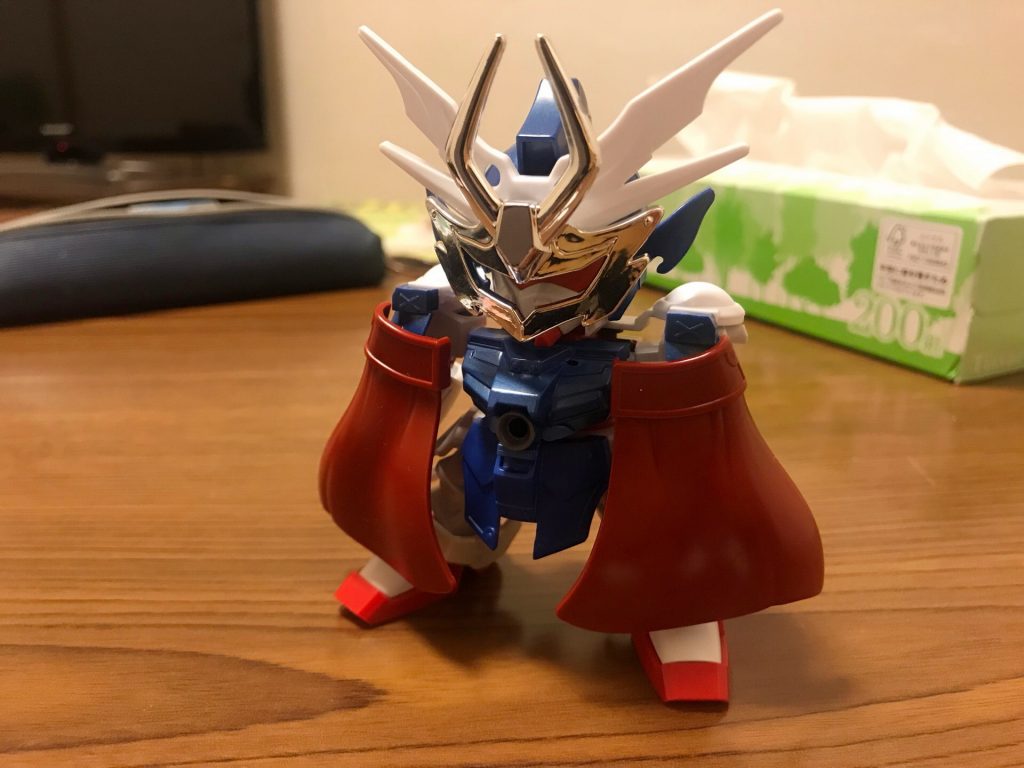 マント部はバンダイホビーサイトの作例を参考に公孫瓚のマントパーツを使ってます。