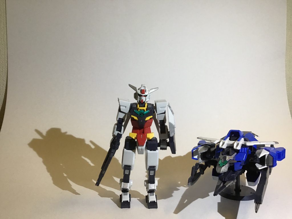 コアガンダムに銀の塗装を施しました