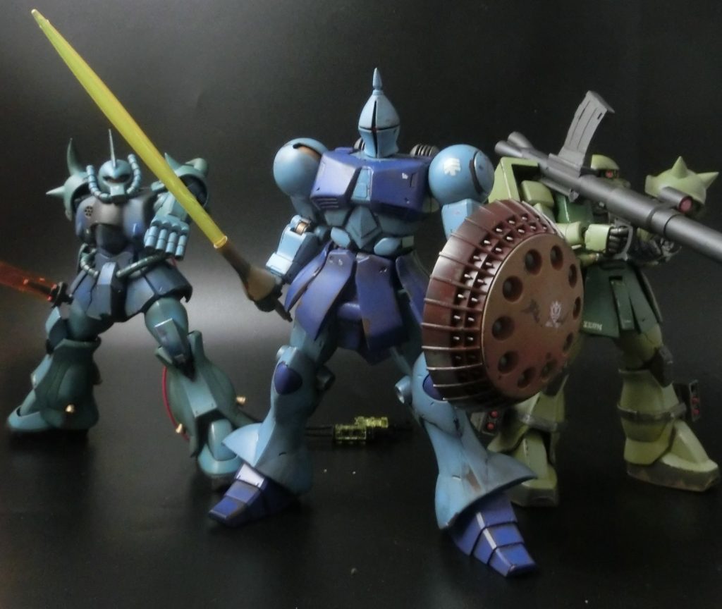 グフ、ザクを従えたマクベ・・グフ、ザクも近々アップ予定